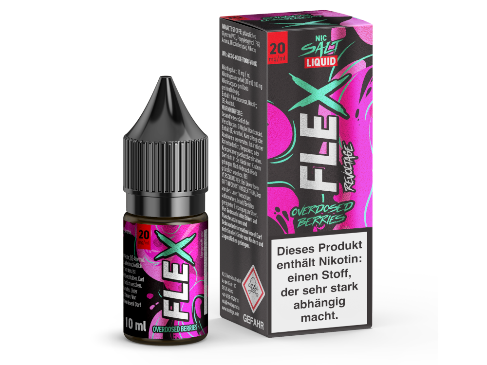 Revoltage - FLEX - Overdosed Berries - Nikotinsalz Liquid 20 mg/ml