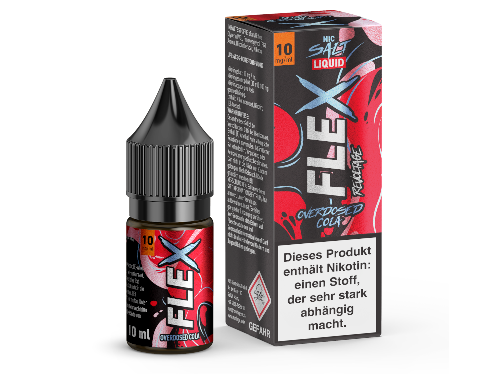 Revoltage - FLEX - Overdosed Cola - Nikotinsalz Liquid 10 mg/ml 450er Packung