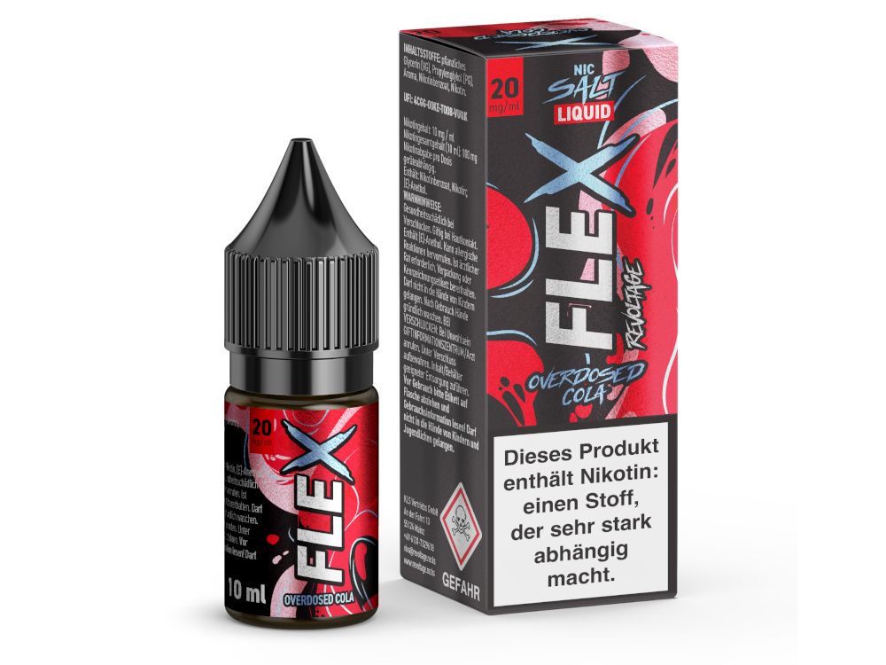 Revoltage - FLEX - Overdosed Cola - Nikotinsalz Liquid 20 mg/ml 450er Packung