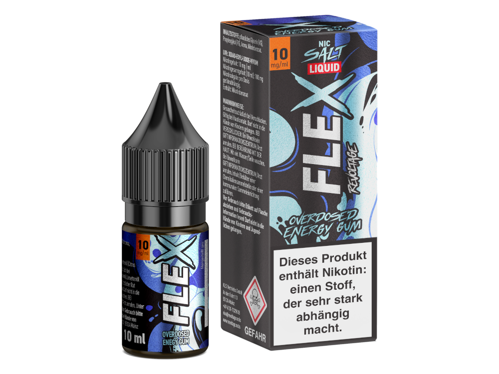Revoltage - FLEX - Overdosed Energy Gum - Nikotinsalz Liquid 10 mg/ml 450er Packung