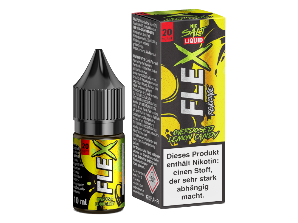Revoltage - FLEX - Overdosed Lemon Candy - Nikotinsalz Liquid 20 mg/ml 450er Packung