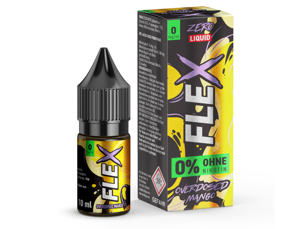 Revoltage - FLEX - Overdosed Mango - Nikotinsalz Liquid 0 mg/ml 450er Packung