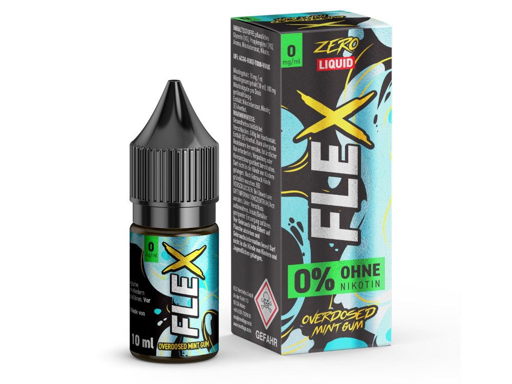 Revoltage - FLEX - Overdosed Mint Gum - Nikotinsalz Liquid 0 mg/ml 450er Packung