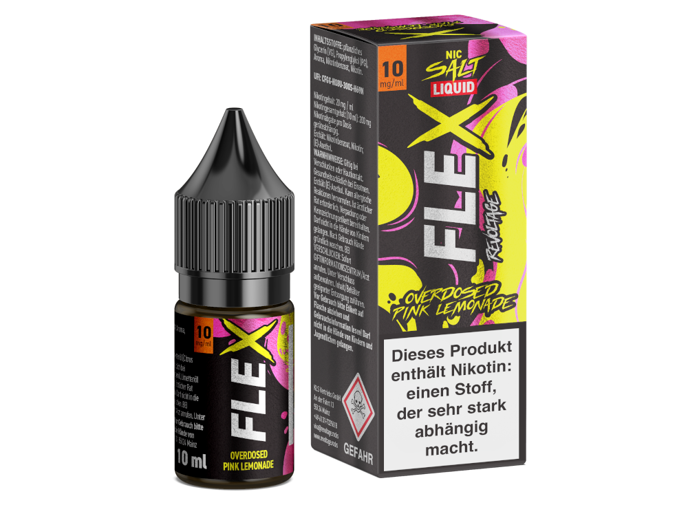 Revoltage - FLEX - Overdosed Pink Lemonade - Nikotinsalz Liquid 10 mg/ml 450er Packung