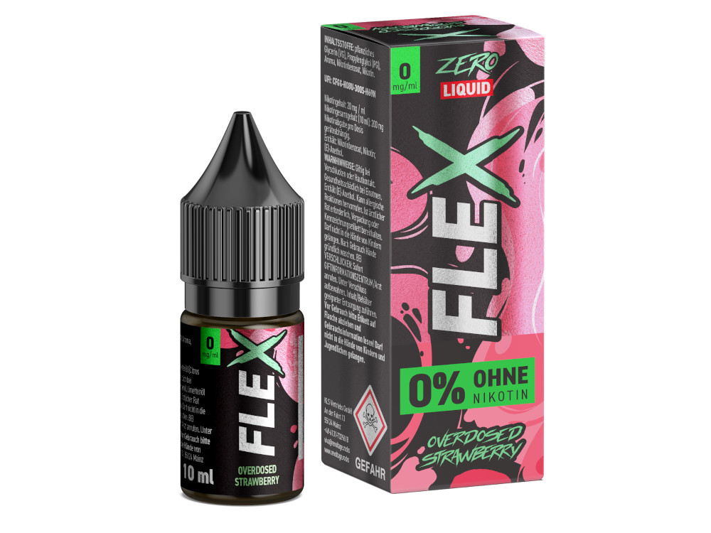 Revoltage - FLEX - Overdosed Strawberry - Nikotinsalz Liquid 0 mg/ml