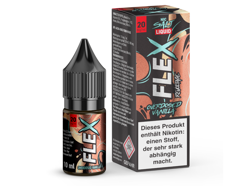 Revoltage - FLEX - Overdosed Vanilla - Nikotinsalz Liquid 20 mg/ml 450er Packung
