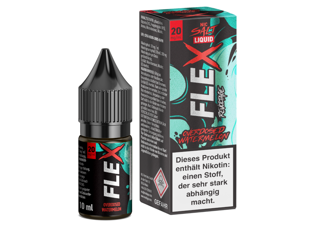 Revoltage - FLEX - Overdosed Watermelon - Nikotinsalz Liquid 20 mg/ml 15er Packung