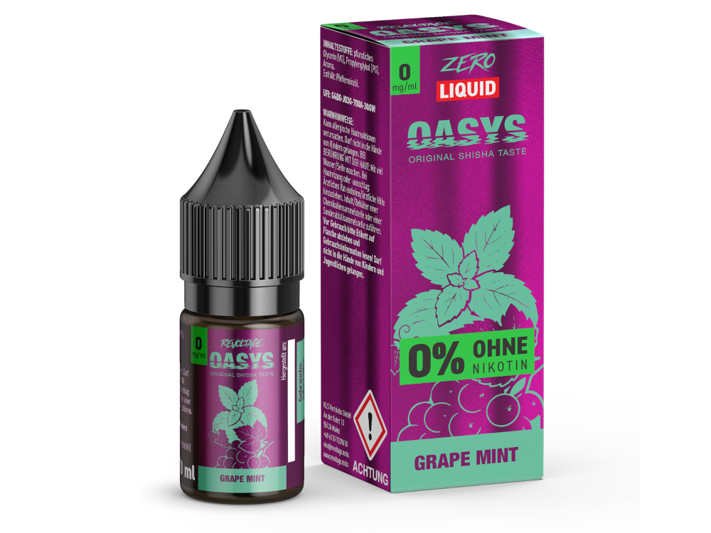 Revoltage - OASYS - Grape Mint - Hybrid Nikotinsalz Liquid 0 mg/ml 15er Packung