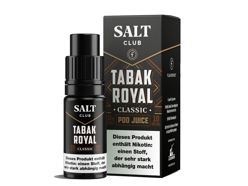 Salt Club - Flavorist Tabak Royal - Classic - Nikotinsalz Liquid 20 mg/ml 10er Packung