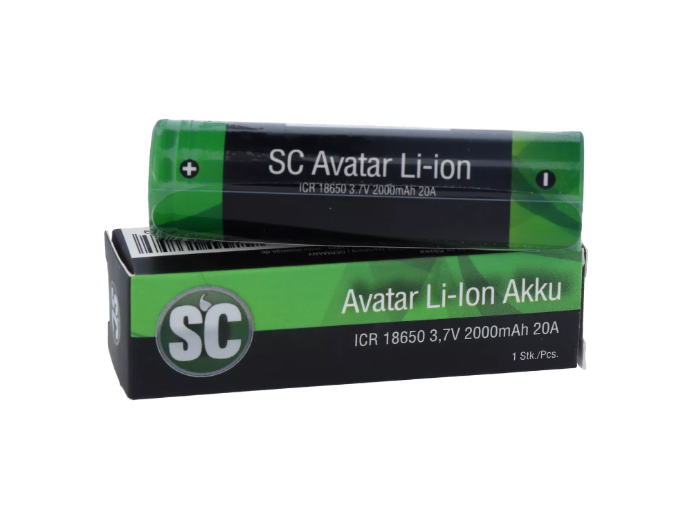 SC - 18650er Akku 2000 mAh - 3,7 V 5er Packung