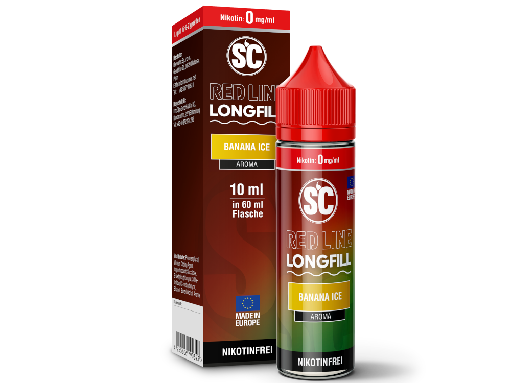 SC - Red Line - Aroma Banana Ice 10 ml 160er Packung