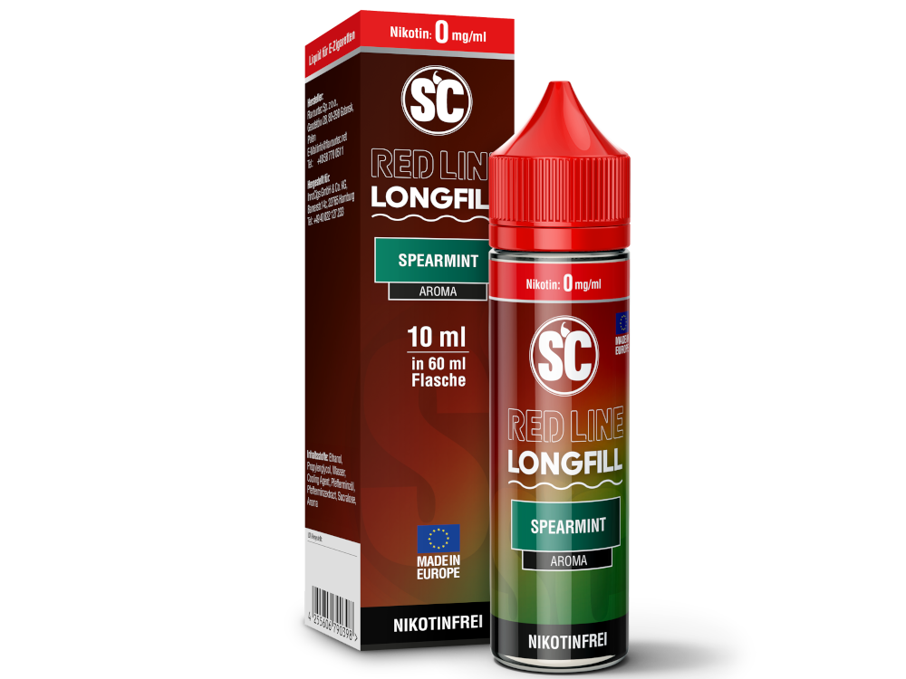 SC - Red Line - Aroma Spearmint 10 ml 160er Packung