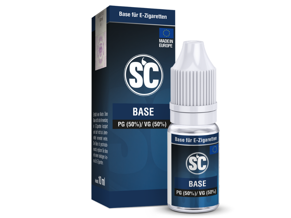 SC - 10 ml Basis 50PG/50VG 0 mg/ml 10er Packung