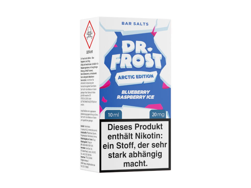 Dr. Frost - Arctic Edition - Blueberry Raspberry Ice - Nikotinsalz Liquid 20 mg/ml