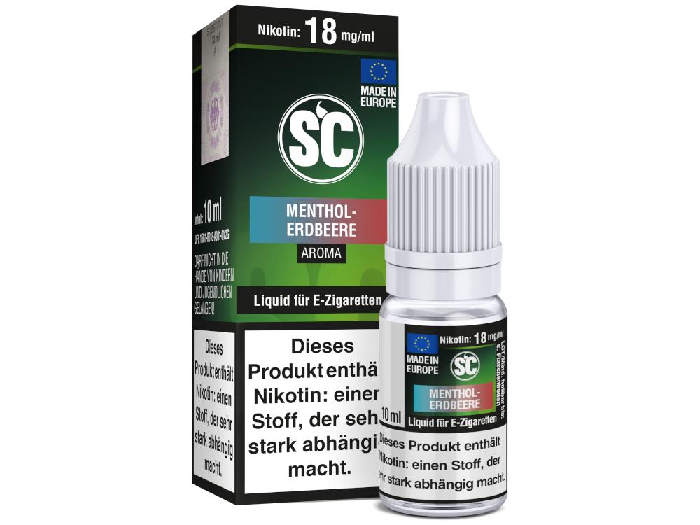 SC Liquid - Menthol-Erdbeere 12 mg/ml