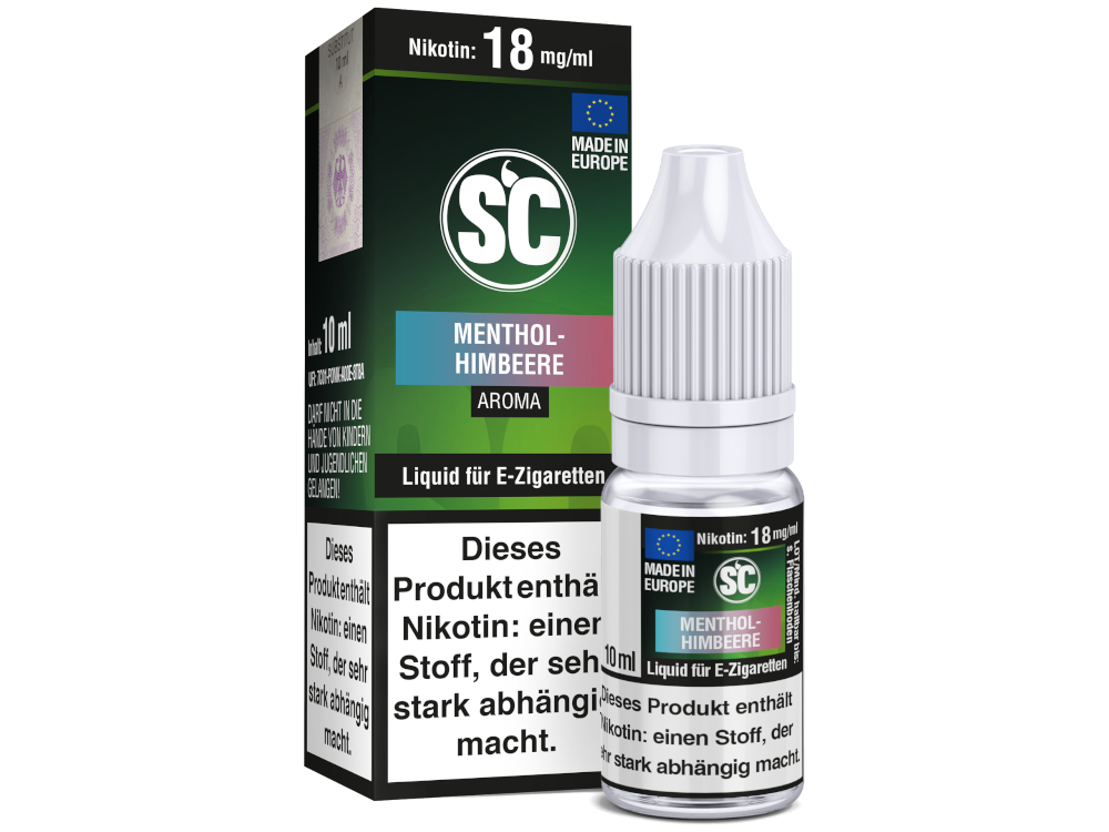 SC Liquid - Menthol-Himbeere 6 mg/ml 500er Packung