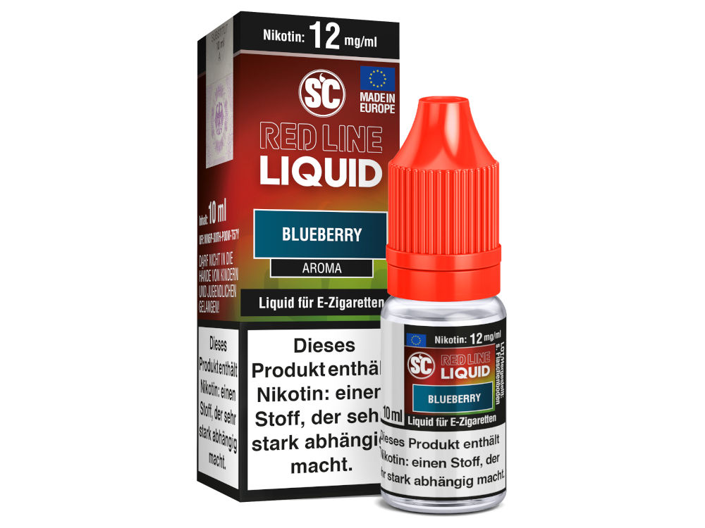 SC - Red Line Nikotin - Blueberry 12 mg/ml 10er Packung