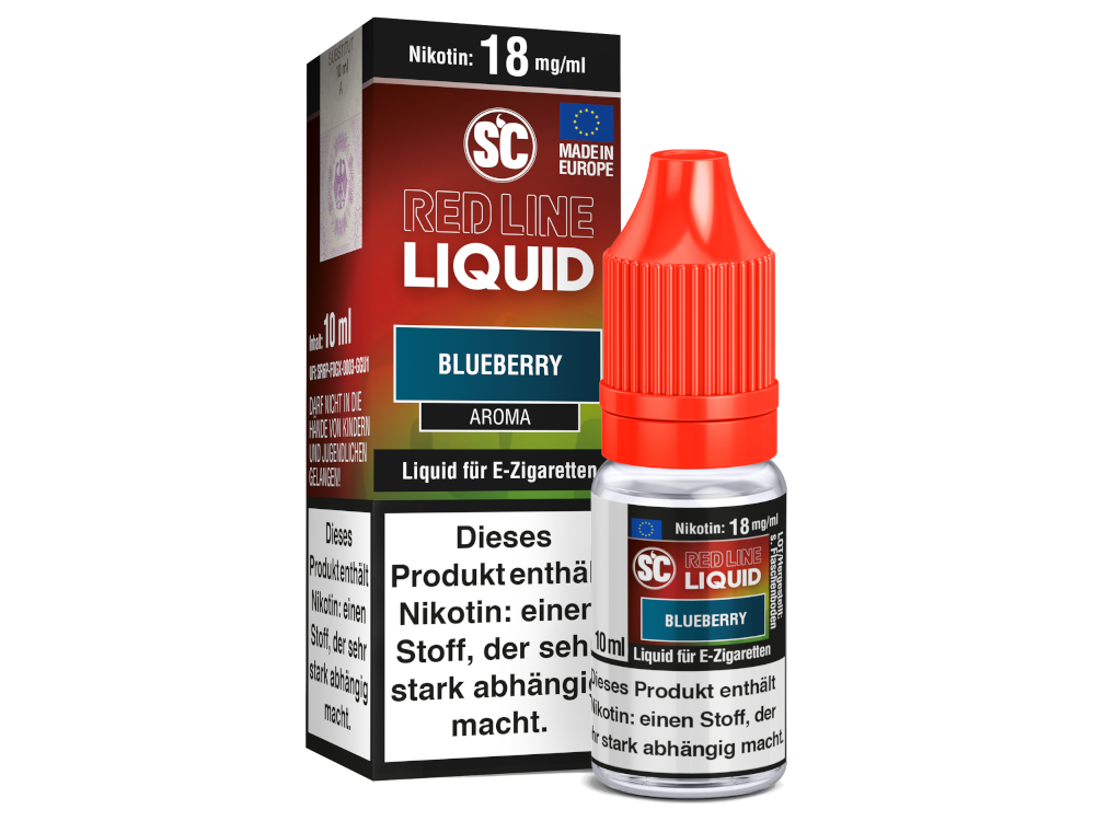 SC - Red Line Nikotin - Blueberry 18 mg/ml 10er Packung