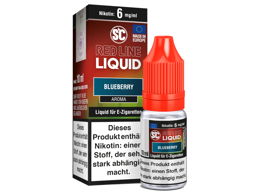 SC - Red Line Nikotin - Blueberry 6 mg/ml 10er Packung