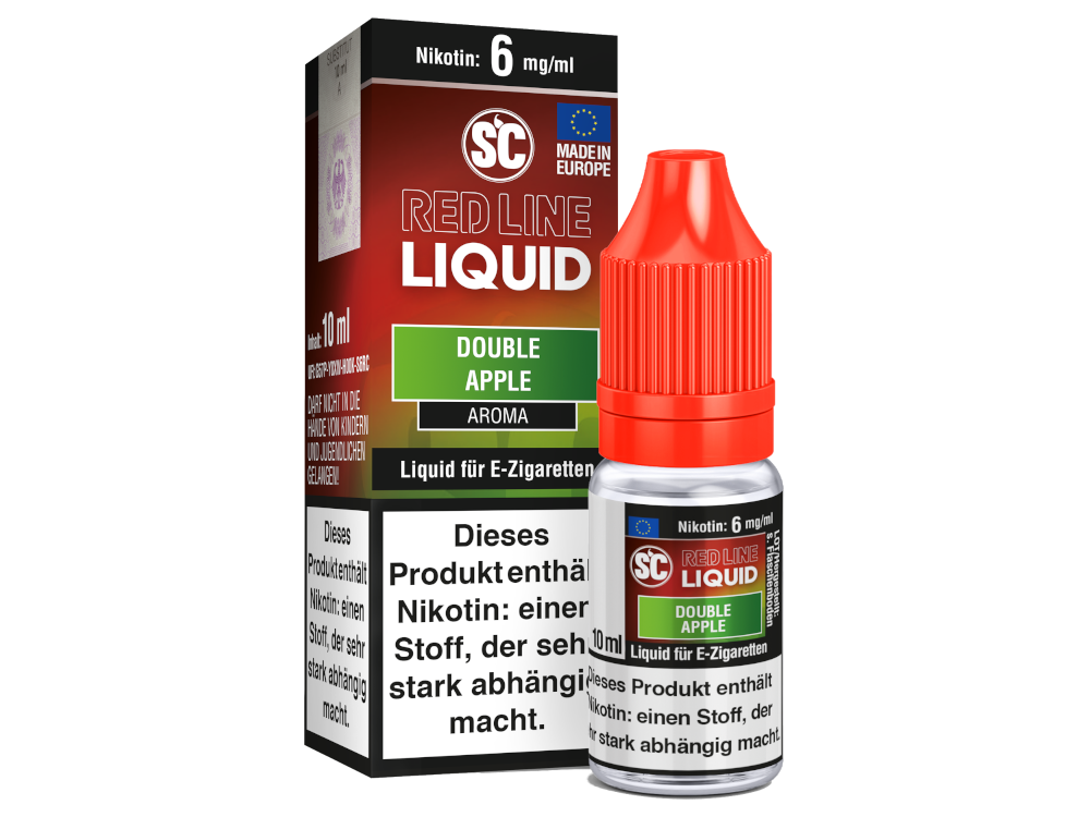 SC - Red Line Nikotin - Double Apple 6 mg/ml 500er Packung