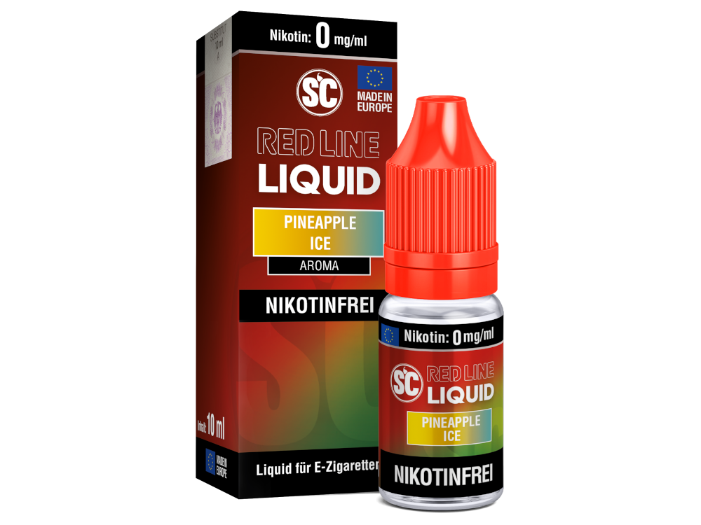 SC - Red Line Nikotin - Pineapple Ice 0 mg/ml 10er Packung
