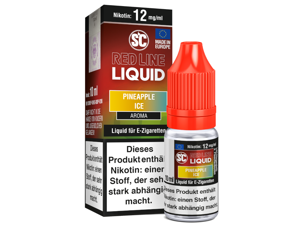 SC - Red Line Nikotin - Pineapple Ice 12 mg/ml 10er Packung