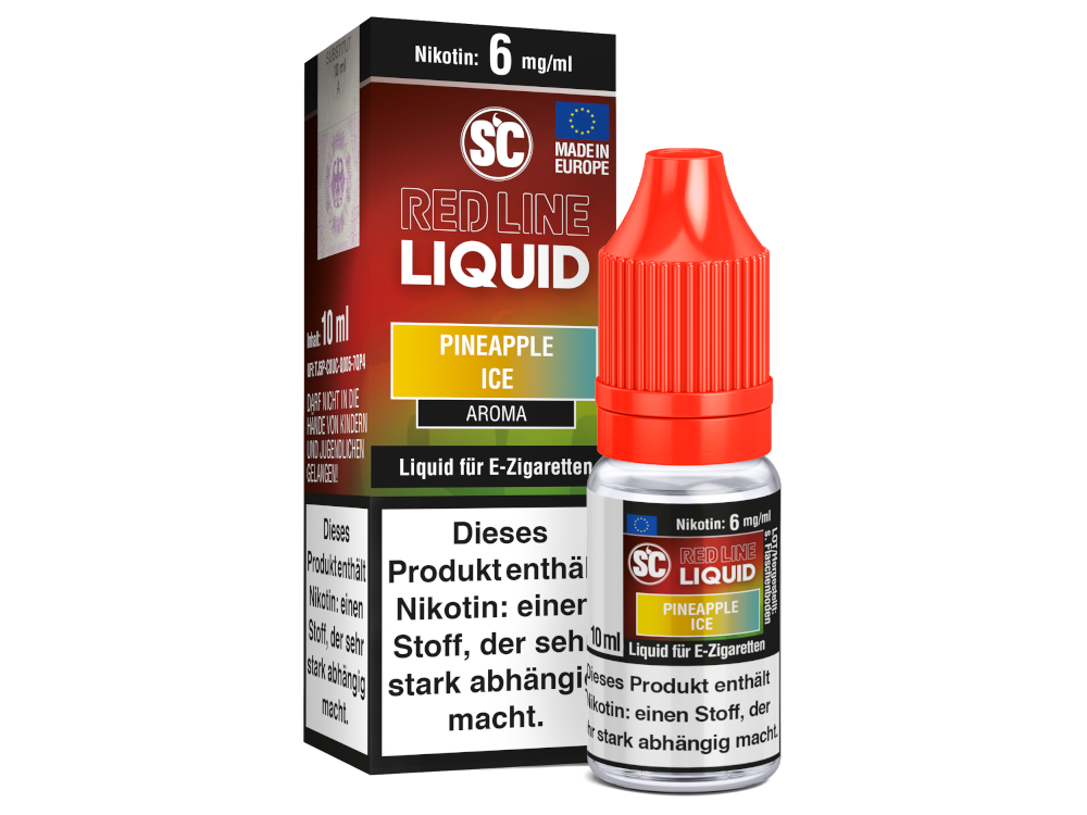 SC - Red Line Nikotin - Pineapple Ice 6 mg/ml 10er Packung