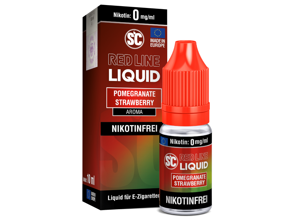 SC - Red Line Nikotin - Pomegranate Strawberry 0 mg/ml