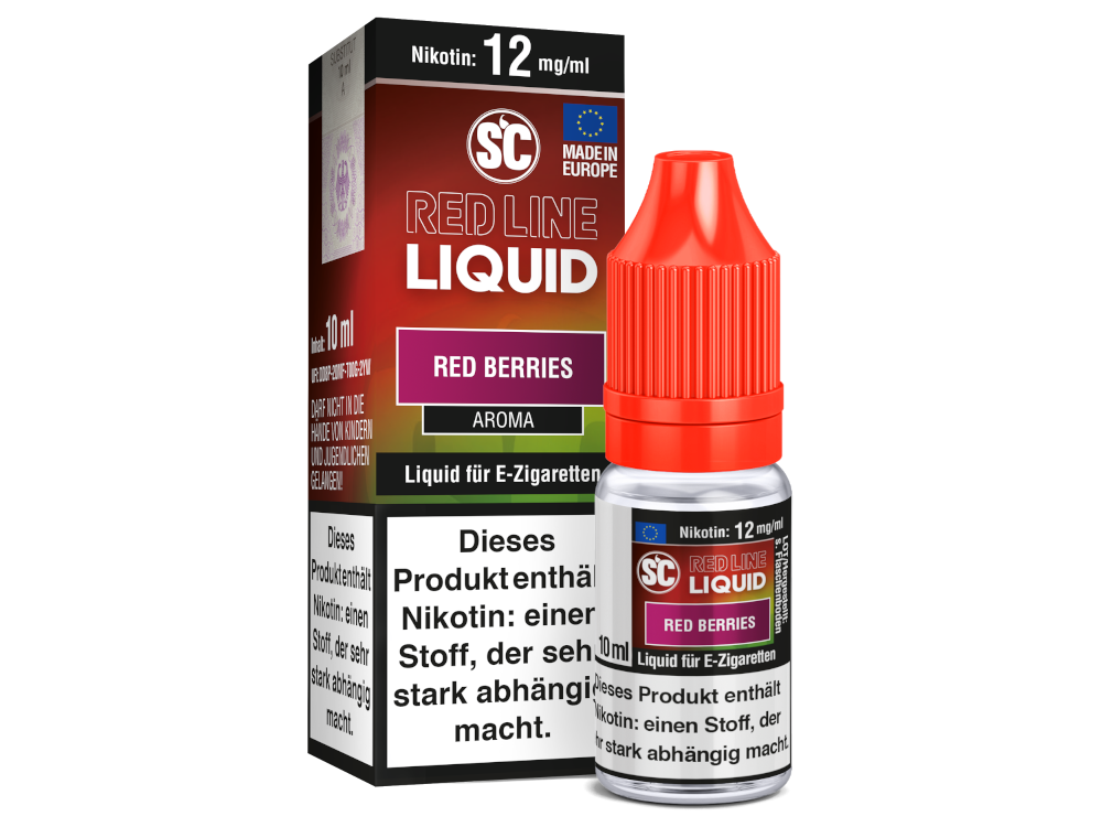 SC - Red Line Nikotin - Red Berries 12 mg/ml 10er Packung