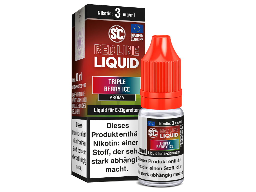 SC - Red Line Nikotin - Triple Berry Ice 3 mg/ml 10er Packung