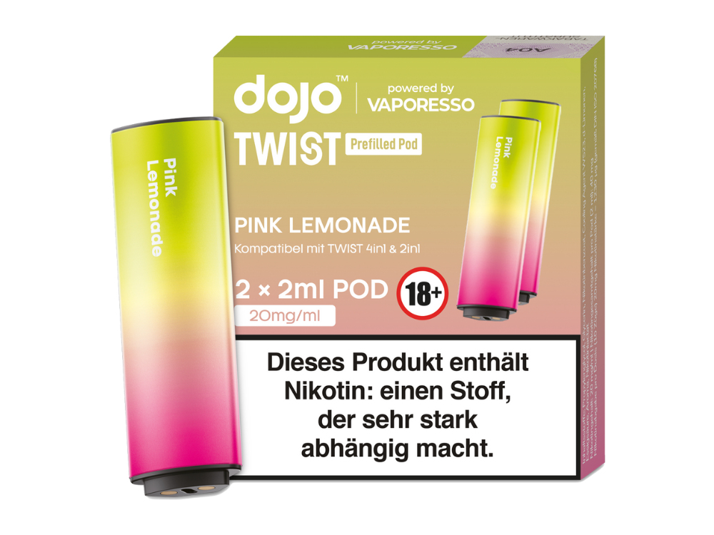 Vaporesso - Dojo - Twist Pod Pink Lemonade 20 mg/ml (2 Stück pro Packung) 400er Packung