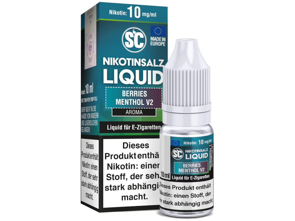 SC - Berries Menthol V2 - Nikotinsalz Liquid 10 mg/ml 500er Packung