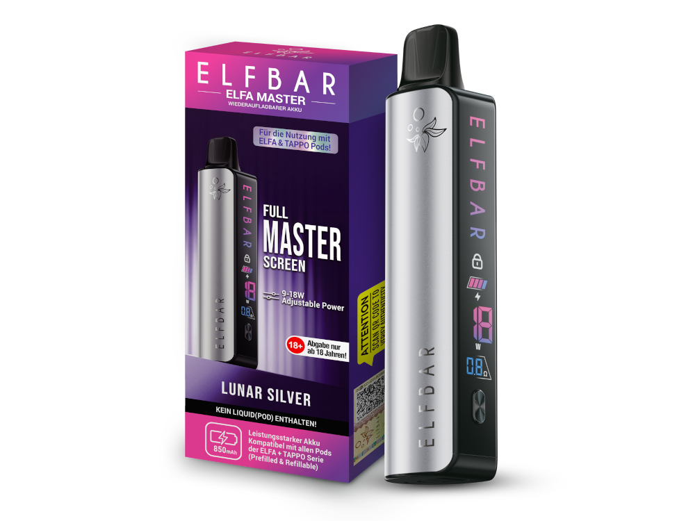 Elfbar - Elfa Master Akku 850 mAh Lunar Silver 200er Packung