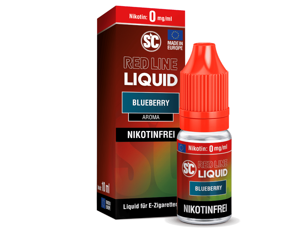 SC - Red Line - Blueberry - Nikotinsalz Liquid 0 mg/ml 10er Packung