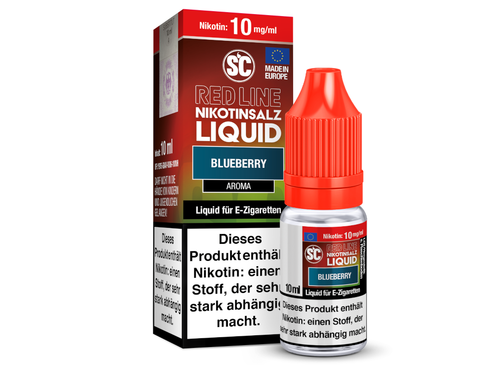 SC - Red Line - Blueberry - Nikotinsalz Liquid 10 mg/ml 500er Packung