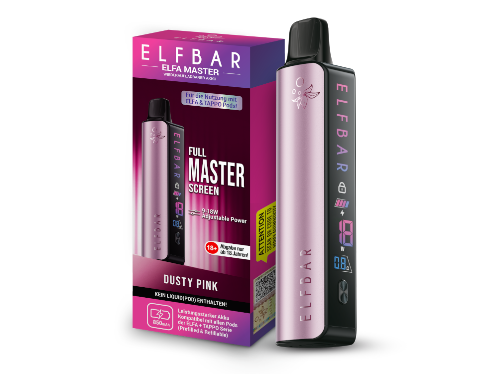 Elfbar - Elfa Master Akku 850 mAh Dusty Pink 200er Packung