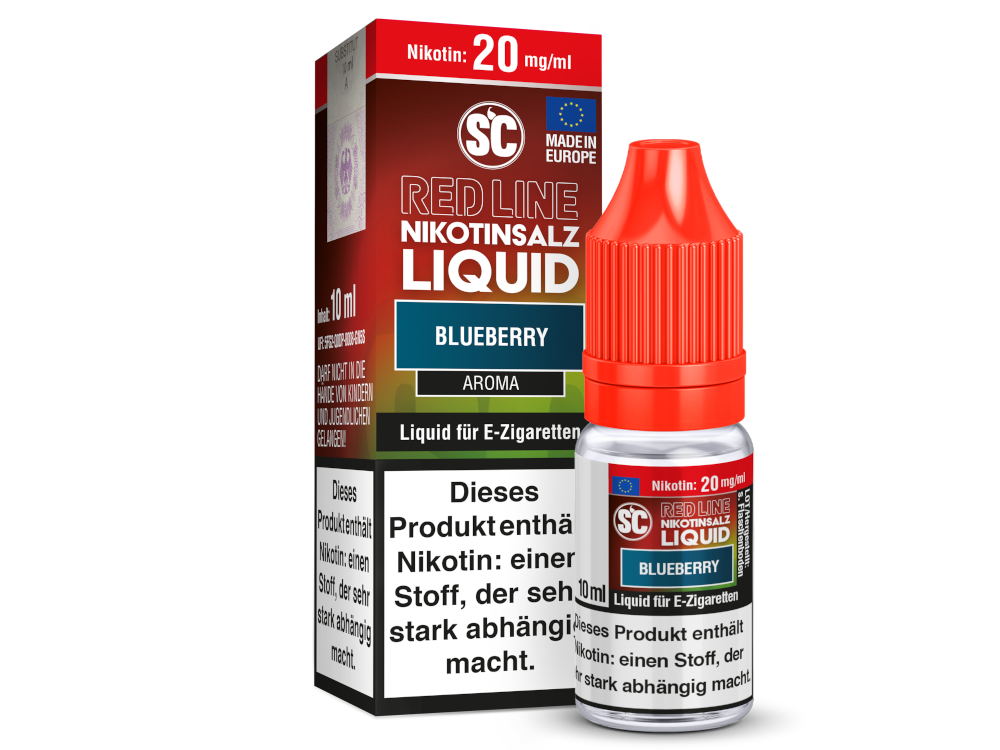 SC - Red Line - Blueberry - Nikotinsalz Liquid 20 mg/ml 10er Packung