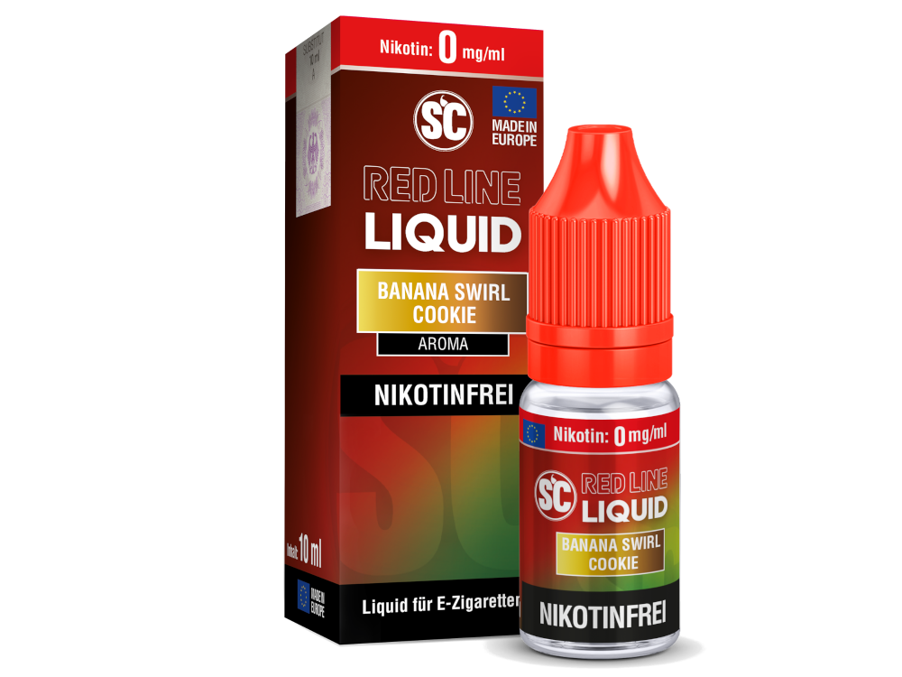 SC - Red Line - Banana Swirl Cookie - Nikotinsalz Liquid 0 mg/ml