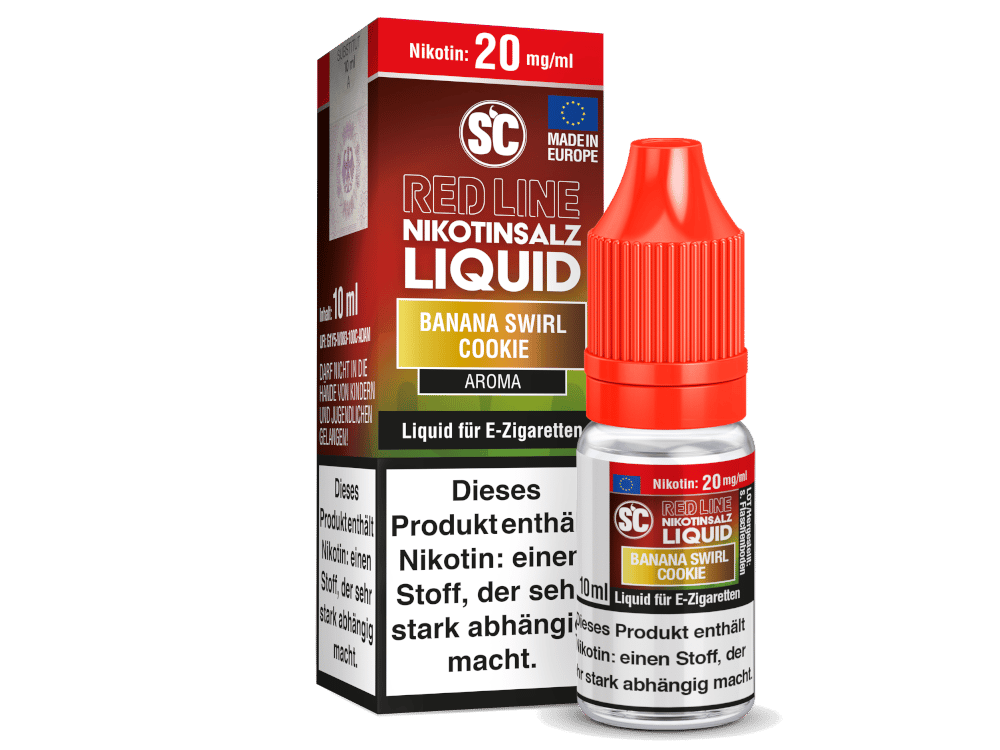SC - Red Line - Banana Swirl Cookie - Nikotinsalz Liquid 20 mg/ml 500er Packung
