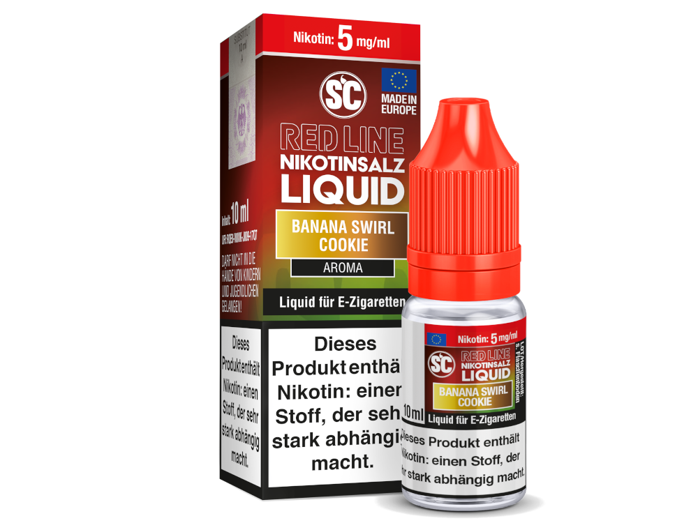 SC - Red Line - Banana Swirl Cookie - Nikotinsalz Liquid 5 mg/ml