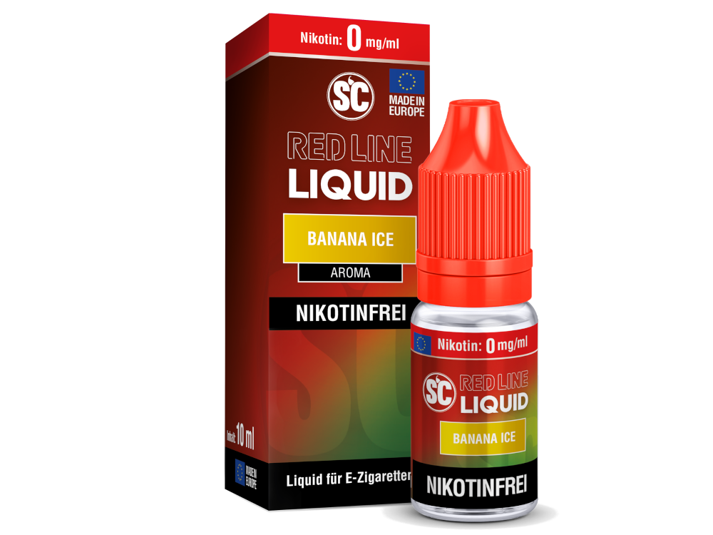 SC - Red Line - Banana Ice - Nikotinsalz Liquid 0 mg/ml 500er Packung