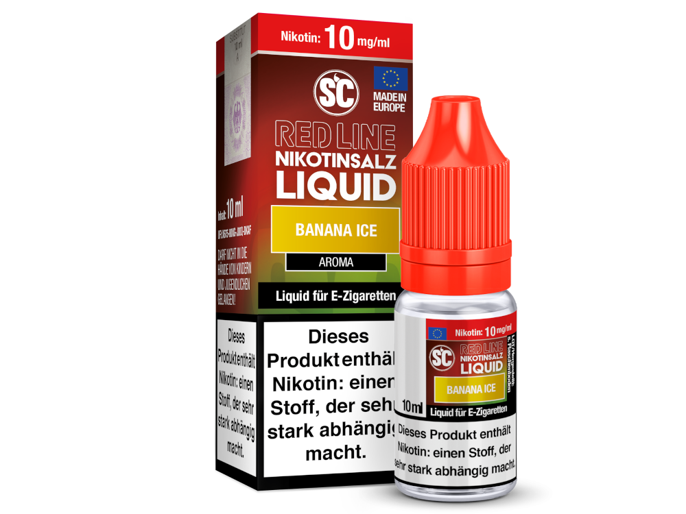 SC - Red Line - Banana Ice - Nikotinsalz Liquid 10 mg/ml 10er Packung