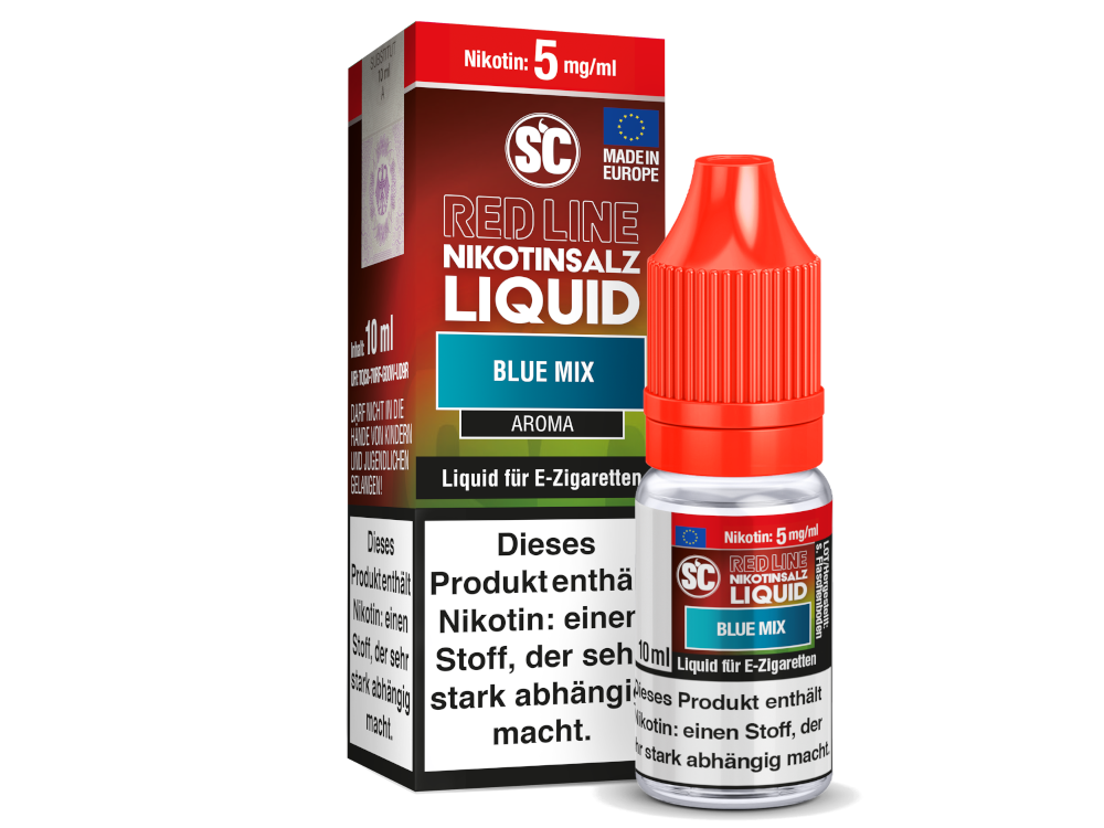 SC - Red Line - Blue Mix - Nikotinsalz Liquid 5 mg/ml 500er Packung