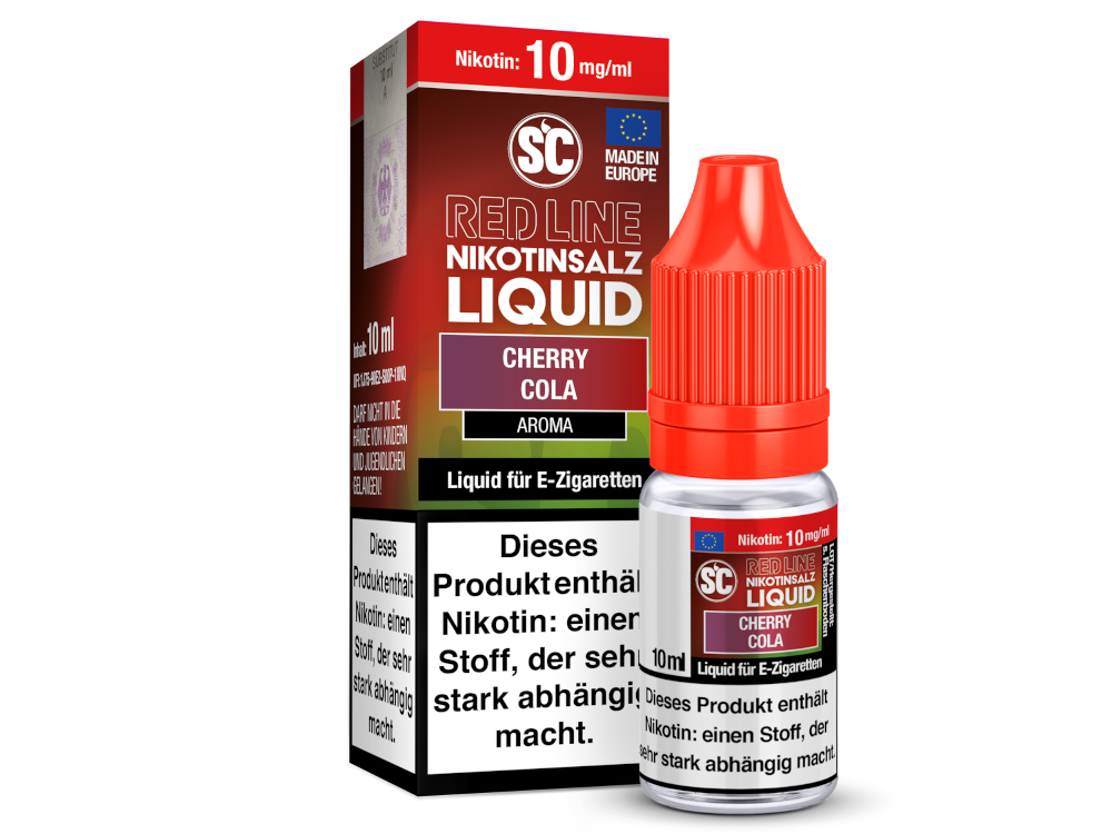 SC - Red Line - Cherry Cola - Nikotinsalz Liquid 10 mg/ml 10er Packung