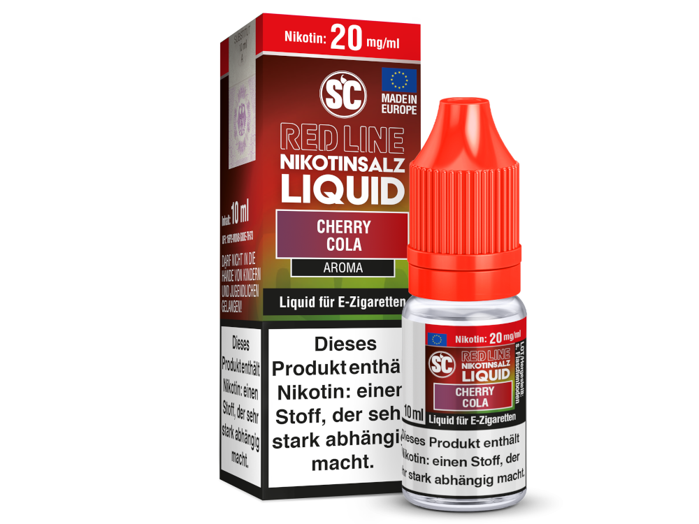 SC - Red Line - Cherry Cola - Nikotinsalz Liquid 20 mg/ml 500er Packung