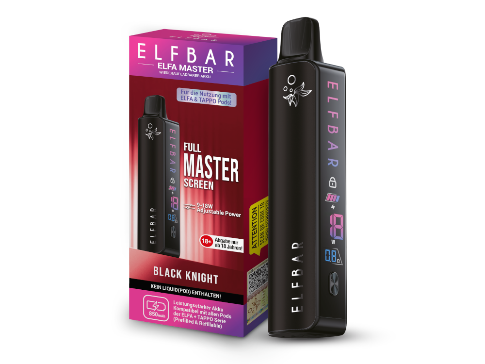 Elfbar - Elfa Master Akku 850 mAh Black Knight