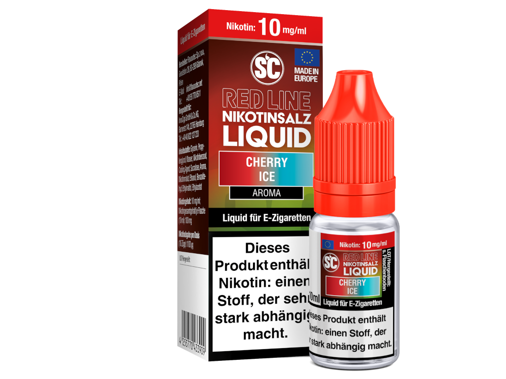 SC - Red Line - Cherry Ice - Nikotinsalz Liquid 10 mg/ml 500er Packung