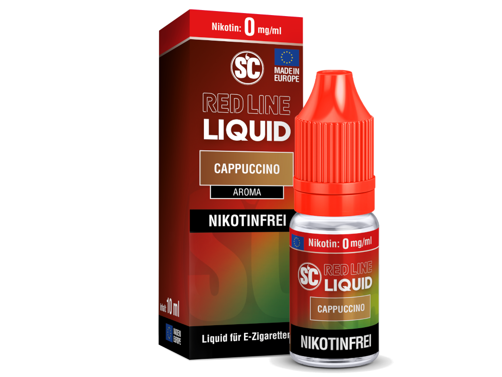 SC - Red Line - Cappuccino - Nikotinsalz Liquid 0 mg/ml 500er Packung