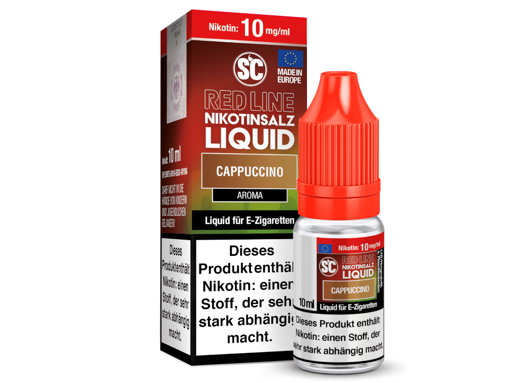 SC - Red Line - Cappuccino - Nikotinsalz Liquid 10 mg/ml 10er Packung