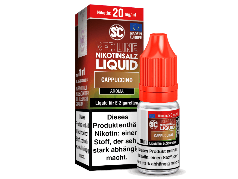SC - Red Line - Cappuccino - Nikotinsalz Liquid 20 mg/ml 10er Packung